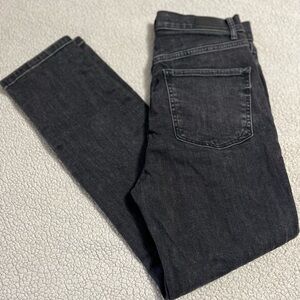 NWOT express women’s Black Jeans slim ankle super high rise 8R